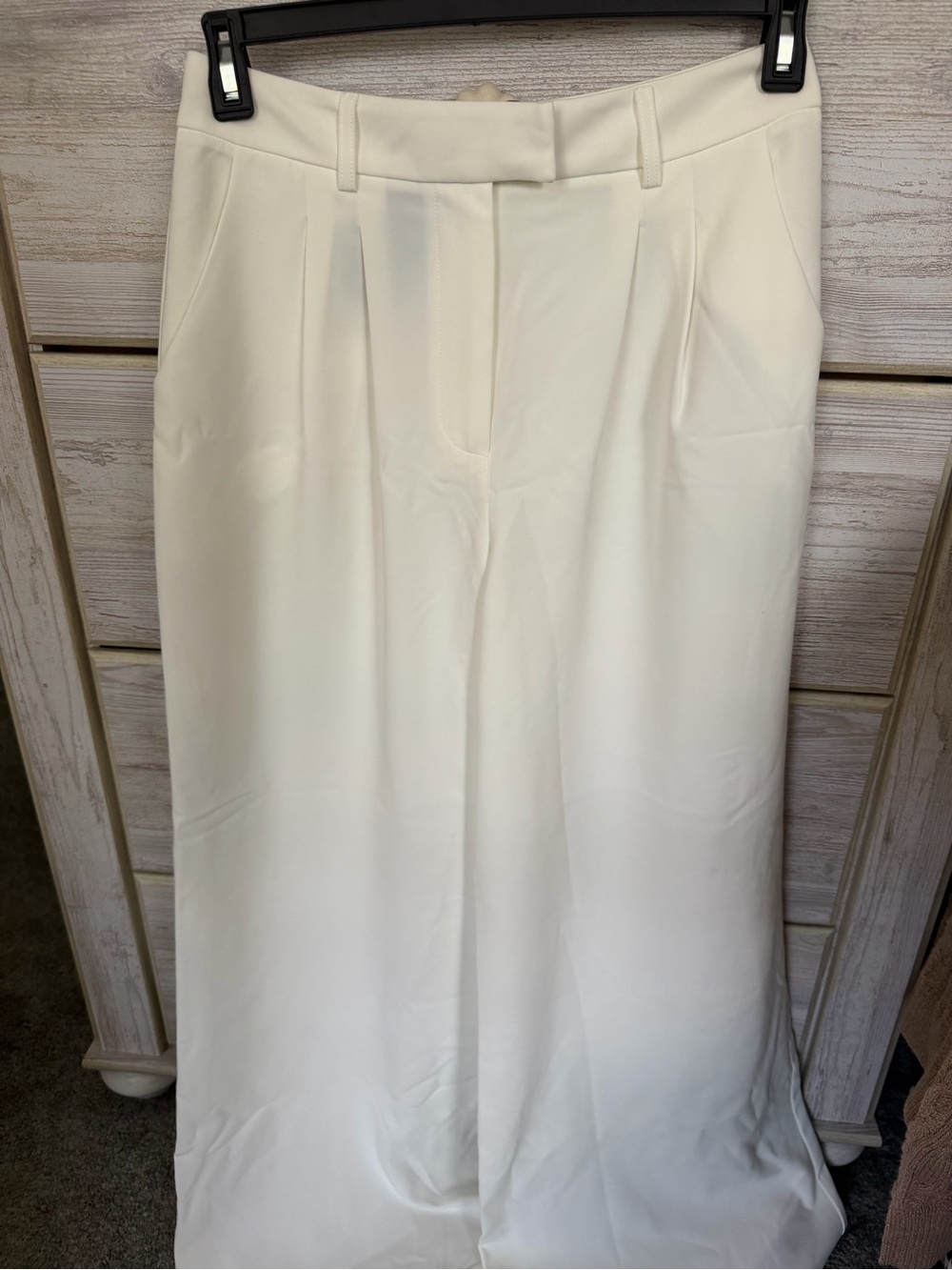 Classic Off White Trousers - Sleek Tailored Design